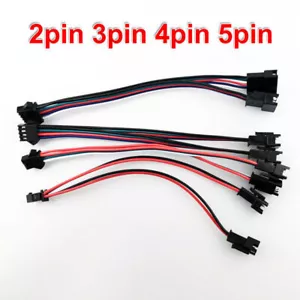 1 Female to 2 Male 2pin 3pin 4pin 5pin JST SM Connector LED Strip Splitter Cable - Picture 1 of 20