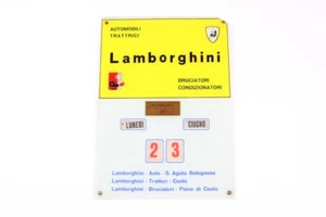 1960er Lamborghini Assistance Emaille Händlerschild Miura 350 Schwert Countach - Bild 1 von 9
