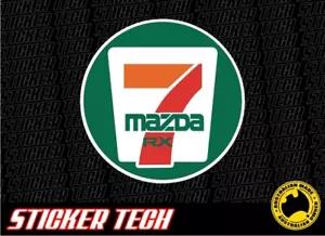 7-11 STYLE MAZDA RX7 STICKER DECAL TO SUIT FC TURBO ROTARY ROTOR 13B 20B FD3S - Picture 1 of 1