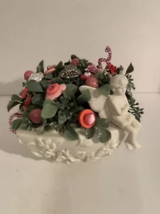 VTG Valentine Button Bokay/Cupid-Rustic Prim Country Cottage Chic Home Decor - Picture 1 of 5