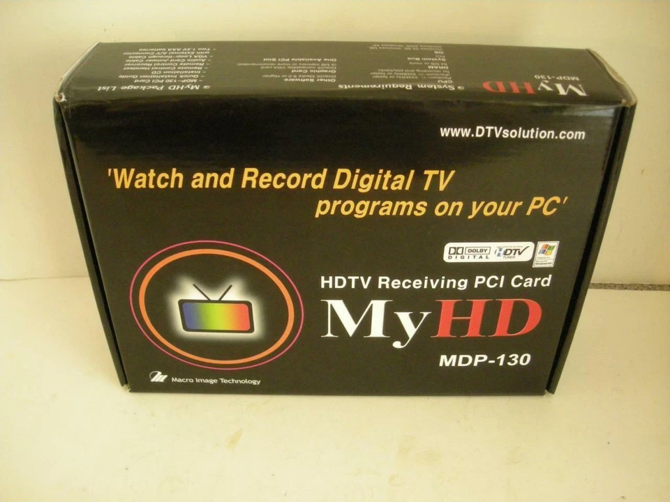 NEW Macro Image MyHD MDP-130 PCI HDTV Tuner/Decoder Camcorder Card + Input Cable - Image 1 of 1