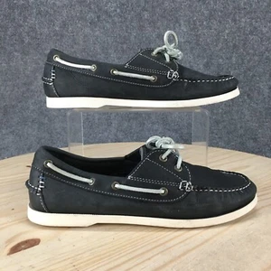 LL Bean Shoes Womens 8.5 M Casco Bay Boat Black Lace Up Low Top Comfort 303564 - Picture 1 of 18