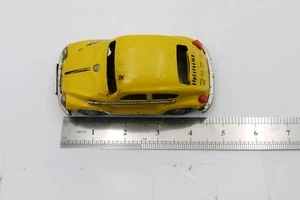 VINTAGE 60's METAL TOY CAR 4.5" VOLKS WAGEN BEETLE RUSTY - Picture 1 of 7