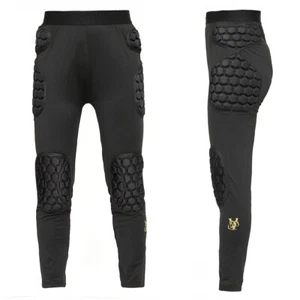 Viper Men Kids Soccer Football GoalKeeper Goalie Padded Long Pants - Picture 1 of 4