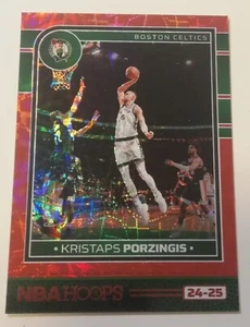 2024-25 Panini NBA Hoops Base Red Scope /49 Sp #9 Kristaps Porzingis - Picture 1 of 2