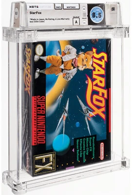 WATA 8.5 A STAR FOX SUPER NINTENDO SNES New Sealed CGC VGA Rare 1993 - Image 1 of 2
