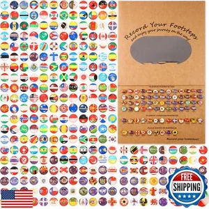 Fumete 289 Pcs Flags Push Pins for Map World Creative Push Pins National Flag - Picture 1 of 5