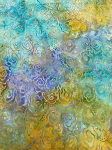 Princesa Mirah Bali Batik AR2 Neón Flash 626 Turquesa 100% Algodón Medio Metro - Imagen 1 de 5