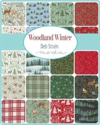 Moda Layer Cake - WOODLAND WINTER - 100% cotton for patchwork quilting - Image 1 of 2
