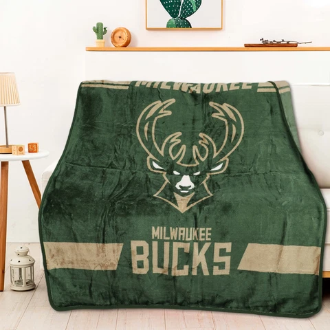 Northwest NBA Milwaukee Bucks Legion Raschel Throw, 50" x 60" Cover