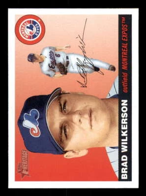2004 Topps Heritage #423 Brad Wilkerson (SP/Short Print) Expos z - Image 1 of 2