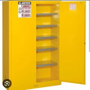 Yellow Safety Cabinets For Flammables, Manual-Closing Cabinet, 60 Gallon - Picture 1 of 2
