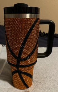 Live Love Gameday® Crystal Basketball 40-ounce Stainless Steel Tumbler - NIB - Picture 1 of 6