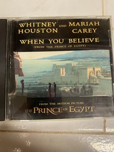 "When You Believe" CD Promo Whitney Houseton & Mariah Carey "The Prince of Egypt - Picture 1 of 1