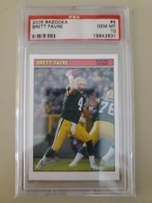 2005 Topps Bazooka Brett Favre card #4 graded PSA 10 POP 4
