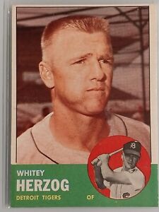 1963 Topps #302 Whitey Herzog Detroit Tigers