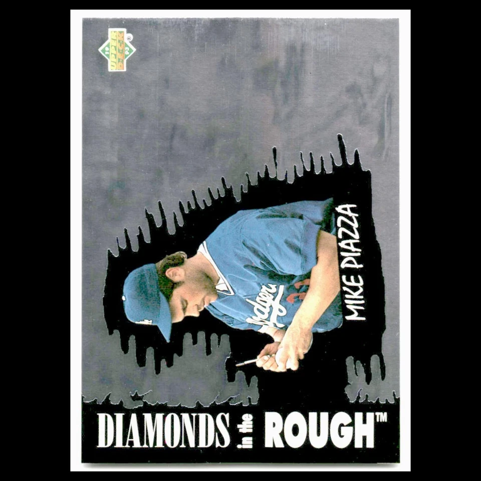 Mike Piazza #34 1993 Upper Deck Diamond Gallery Los Angeles Dodgers Baseball MLB - Image 1 of 3