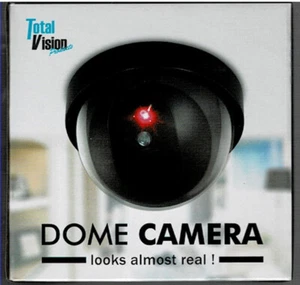 Total Vision NEW Fake Camera Security Dome Surveillance Red Flashing LED Light - Picture 1 of 5