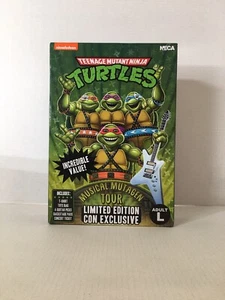 Limited SDCC 2020 NECA TMNT Musical Mutagen Tour Pack Size Large New Rare - Picture 1 of 6