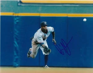 NYJER MORGAN WASHINGTON NATIONALS ACTION SIGNED 8x10 - Picture 1 of 1