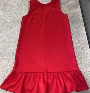 VINEYARD VINES Girls Drop Waist Pointe Dress Red Size Large (14)  Sleeveless - Picture 1 of 8