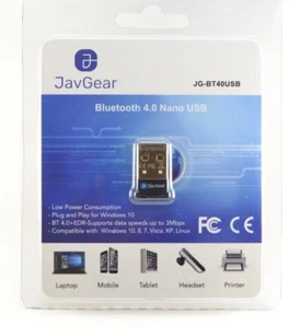JavGear USB Bluetooth 4.0 Adapter Wireless Dongle for Windows 10 Raspberry Pi - Picture 1 of 1
