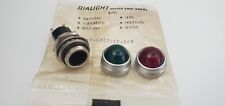 (1) NOS NEW VINTAGE DIALIGHT Dialco Light Indicator Red / Green Glass 75W 125V