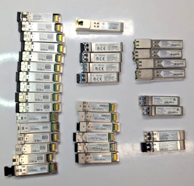 LOTE DE 35 módulos transceptores Ericsson CPRI y 10G Base más SFP Foto 1 de 4