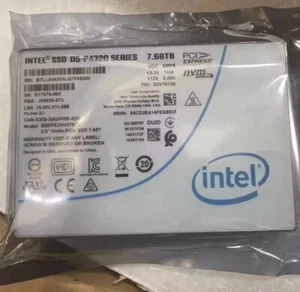Intel D5 P4320 7.68TB SSD 2.5" U.2 PCIE NVME Solid State Drive SSDPE2NV076T8 - Picture 1 of 2
