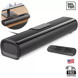 Delton SB380 50-Watt Bluetooth Computer Speaker Soundbar - Black - Picture 1 of 9
