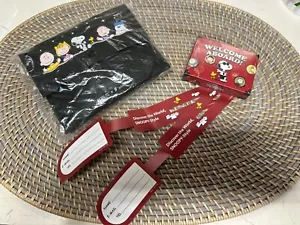 Taiwan Starlux Airline: Snoopy poker cards, Travel Amenity Kit Pouch, lug tags - Picture 1 of 6