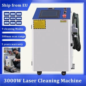 Máquina de limpieza láser 3000 W quitar pintura al óleo láser eliminación de óxido escaneo 300 mm UE - Imagen 1 de 13