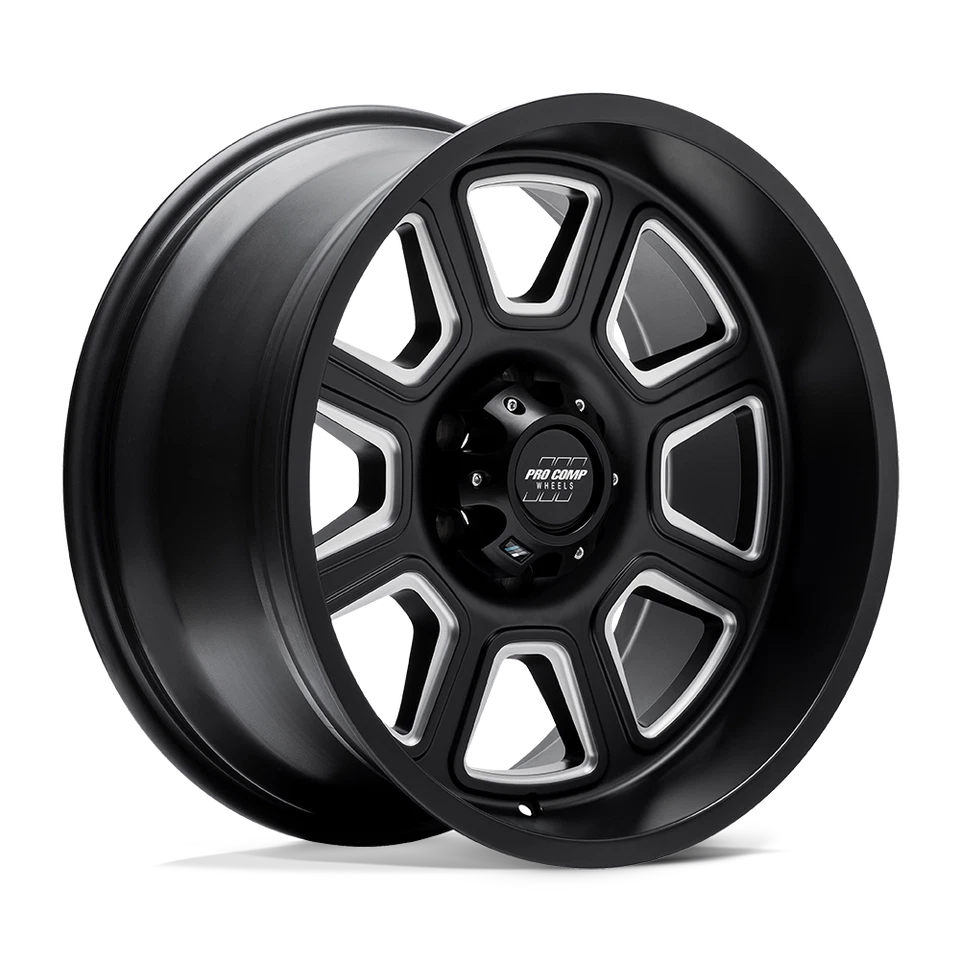 17x9 Pro Comp 5164 Gunner Satin Black Milled Wheel 5x5 (-6mm) - Image 1 of 4