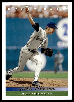 1993 Upper Deck Erik Hanson Seattle Mariners #338 - Image 1 of 2