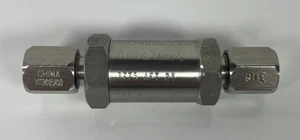 KEPNER 3775 AET 21 INLINE CHECK VALVE JIC 6000 PSI Cracking Pressure 5 PSI 1/4" - Picture 1 of 4