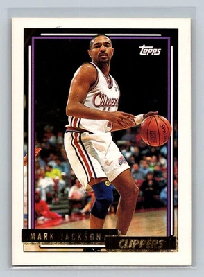 1992-93 Topps Gold #325 Mark Jackson Los Angeles Clippers Basketball Card - Image 1 of 2