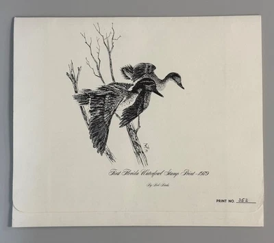 1979 Florida State Waterfowl Stamp and Print by Bob Binks - Image 1 of 4
