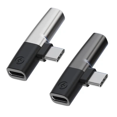 USB C Male to 3.5mm Female Charges Converter Aluminum for Smartphones Tablets - Image 1 of 4