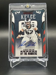 2024 Panini Encore Pinnacle Jason Kelce By The Numbers Auto #34/50 Eagles - Picture 1 of 2