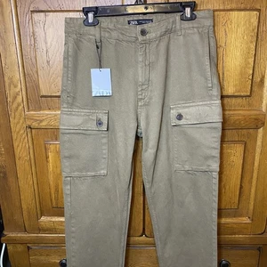 Jeans donna Zara marrone taglia 30 - Foto 1 di 13