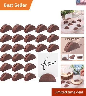 Suporte para número de mesa de madeira interno festa de casamento evento cartão de exibição - Imagem 1 de 4