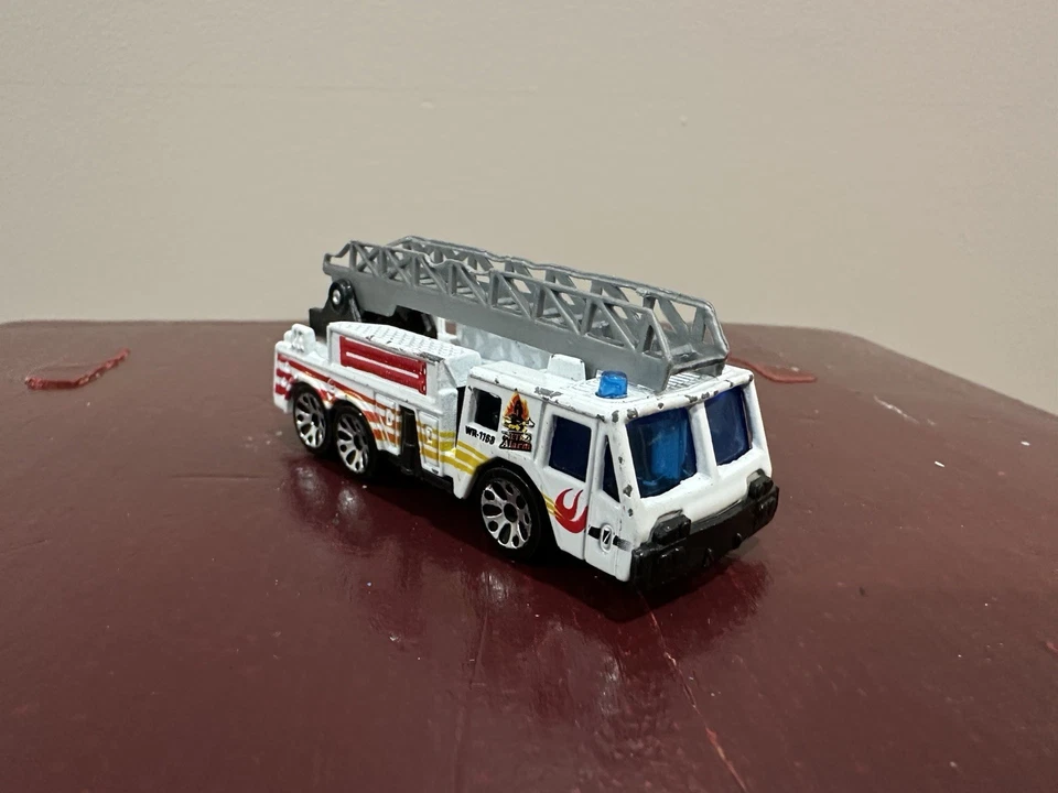 Matchbox 1982 White Metro Alarm Fire Truck Die Cast - Image 1 of 1