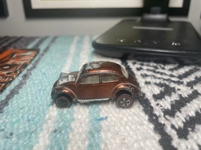 Hot Wheels Custom Volkswagen (VW) Beetle Redline Spectraflame Copper Red 1968 - Image 1 of 4