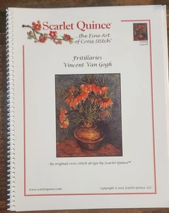 Cross Stitch chart booklet - Vincent Van Gogh's Fritillaries by Scarlet Quince - Picture 1 of 2