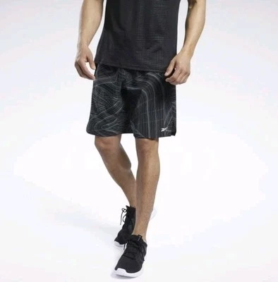 REEBOK Men's Shorts Black XL training Shorts Fitness Gym Clothes Speedwick Short - Image 1 of 4