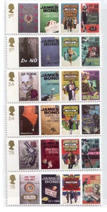 Great Britain 2008 set of 6 Stamps Birth Centenary of Ian Fleming MNH James Bond - Picture 1 of 2