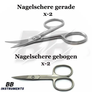 1️⃣ "4x Tijeras de Uñas Fuertes - para Uñas Gruesas y Uñas de los Pie - Acero Inoxidable Profesional" - Imagen 1 de 3