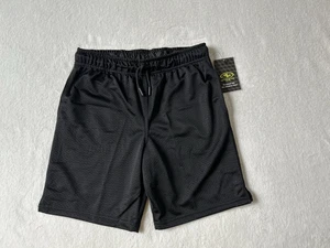 Athletic Works Boys Black Pockets DriWorks Active Mesh Shorts w/ Drawcord Size L - Picture 1 of 16