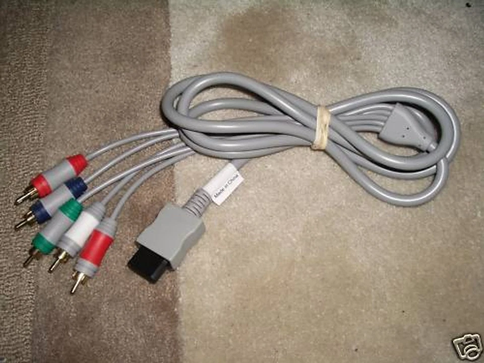 NINTENDO WII COMPONENT HIGH DEFINITION HD TV AV CABLE LEAD ADAPTER HiDef HDTV - Image 1 of 1