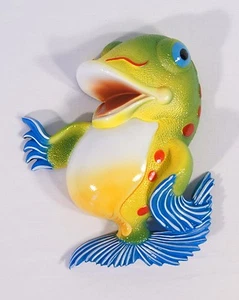 Handbemalt 8" 3D Cartoon Fisch Kinderzimmer Wandhalterung Dekor Skulptur 11C-4 - Bild 1 von 3